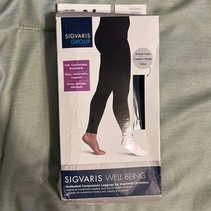 Brand New - Compression footless leggings, Sigvaris Brand, midnight blue.